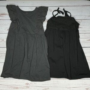 H&M Black Cotton Sundresses - 5T
